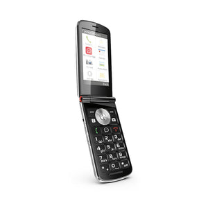 emporia TOUCHSMART2 Telefono a conchiglia 4G per anziani con Whatsapp, Bluetooth, display touch e tasti illuminati